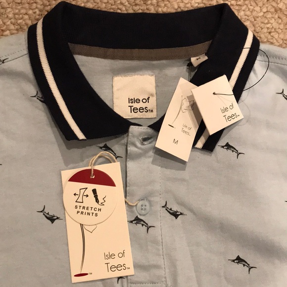 NWT Isle of Tees golf shirt M - Picture 2 of 5